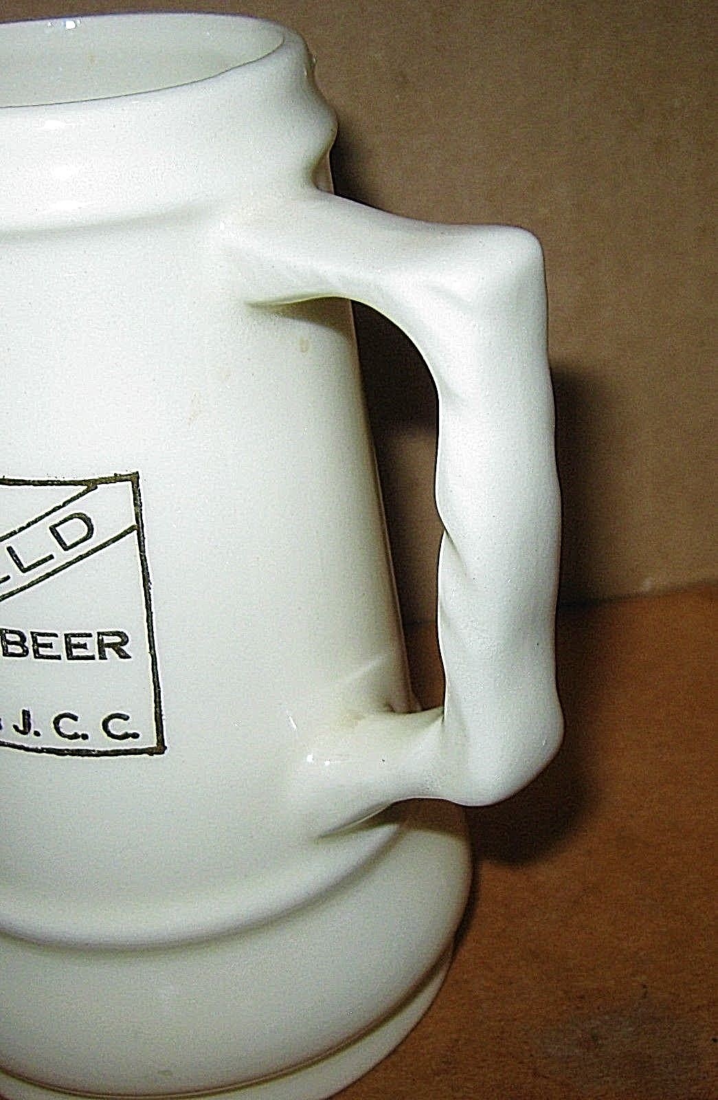 Vintage 1959 MARSHFIELD BEER Pottery STEIN Mug US Junior C. of C.