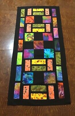 unfinished quilt top batik multi-color