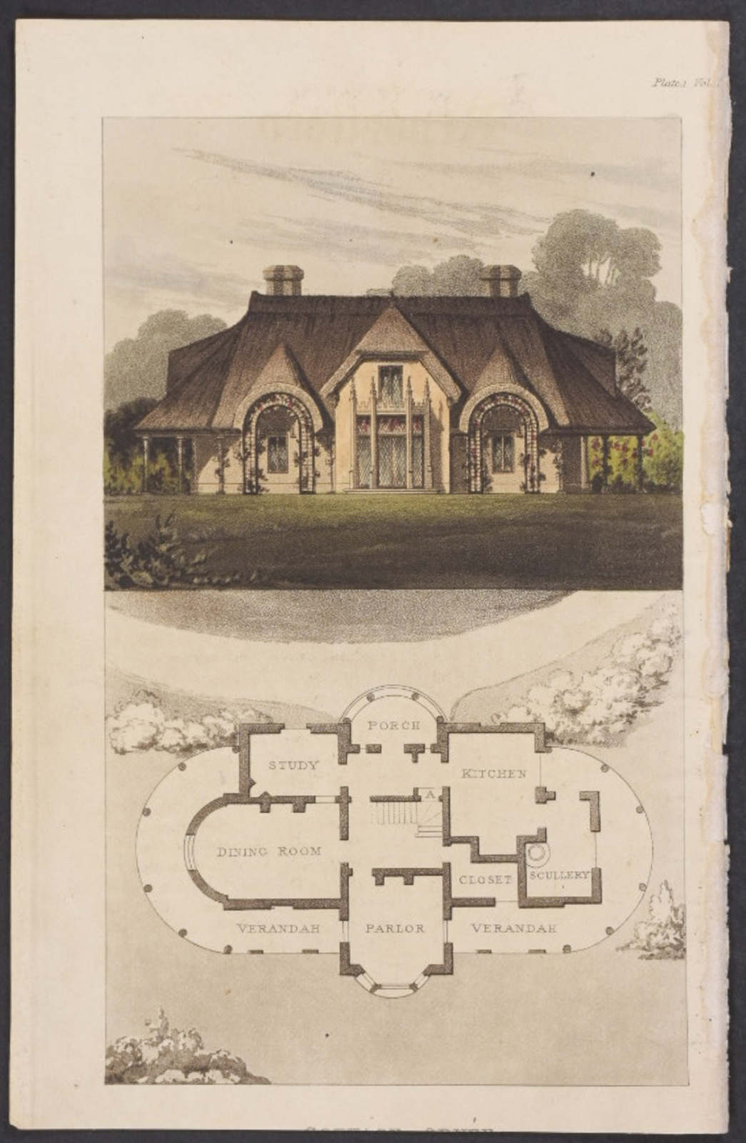Ackermann - Home with Floor Plan. 18, 1828 Repository