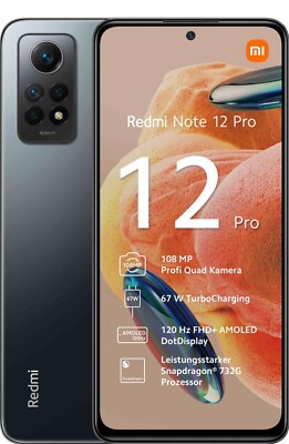 redmi note 12 pro Graphite Gray 8GB Ram 256GB ROM