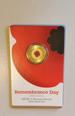 AUSTRALIA - 2 $ 2022 Remembrance Day - Mintmark  C 