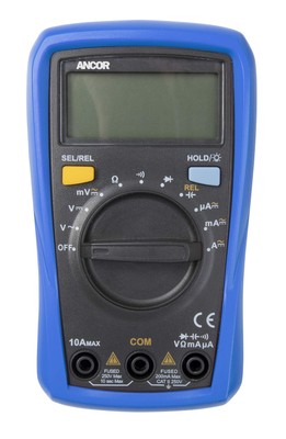 703072 8 Function Digital Multimeter,Blue/Black