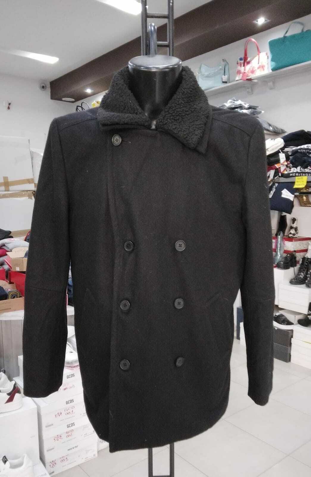 Oviesse Women's Black Genuine Leather Coat Size 54 MON 1206 Oviesse Women's Black Genuine Leather Coat Size 54 MON 1206