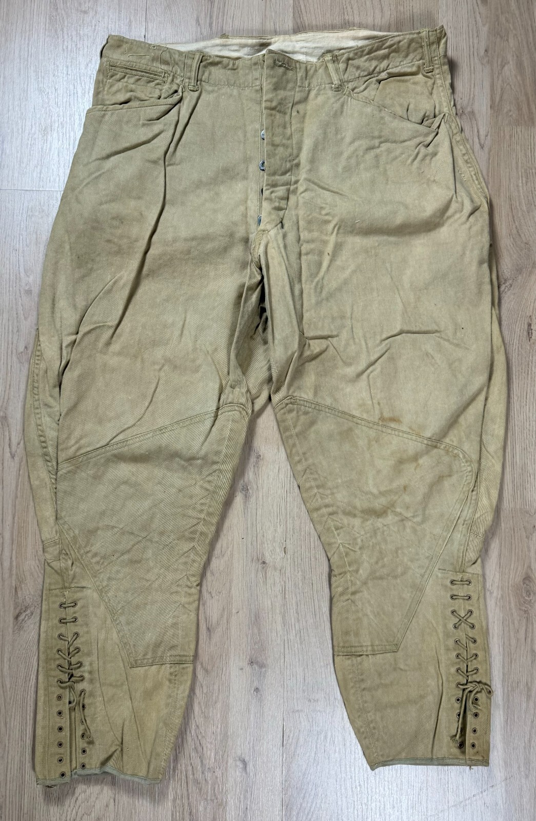 Pre WW2 US Army M1926 Khaki Cotton Breeches Uniform Pants