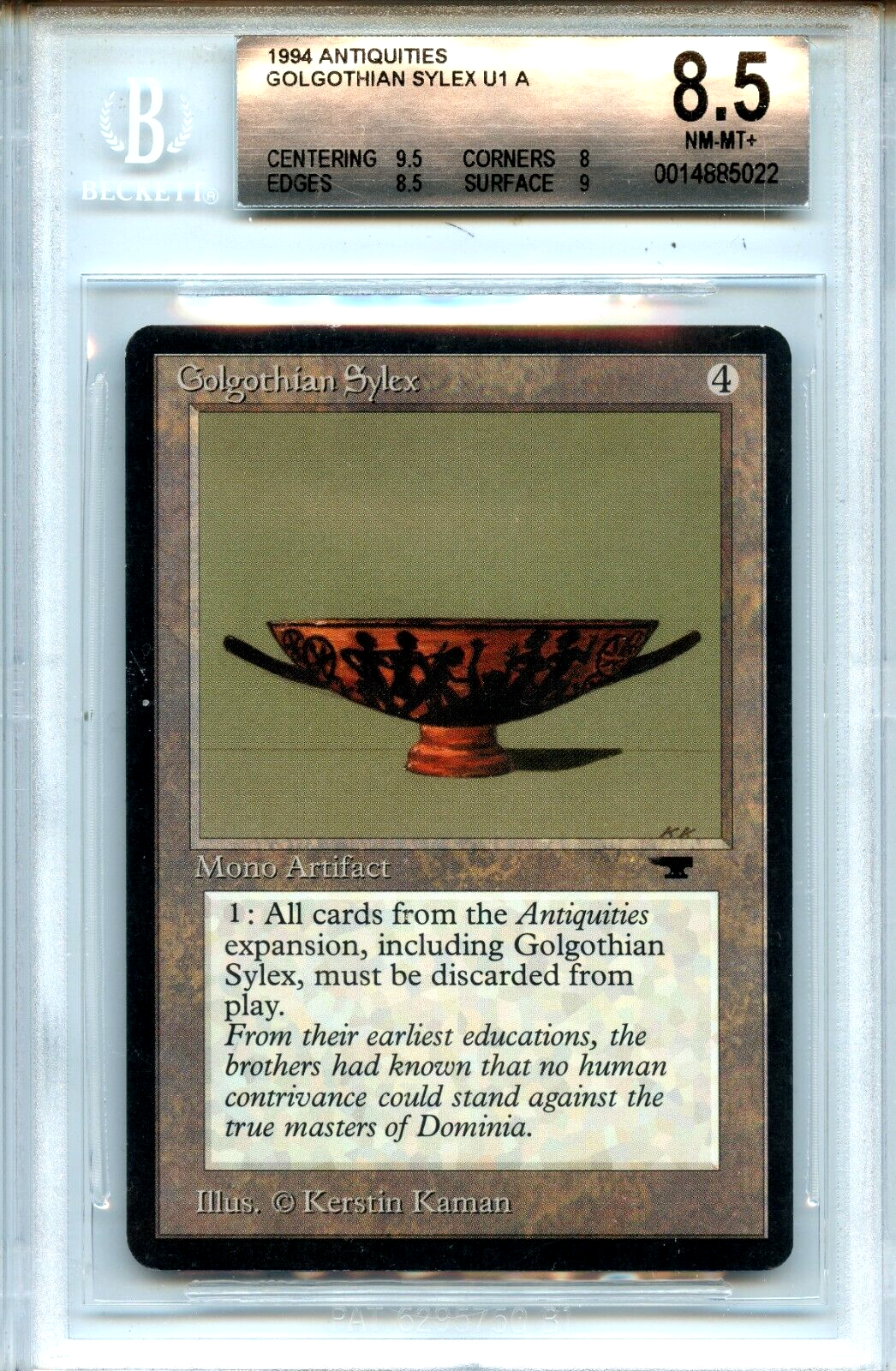 人気便利グッズ MTG card Magic NM/MT+ 8.5 BGS Sylex Golgothian Antiquities マジック：ザ・ギャザリング