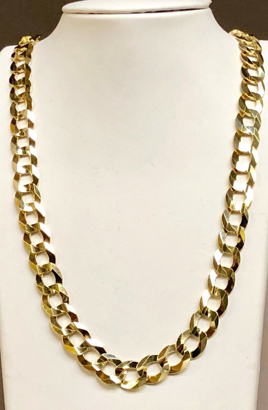 Pre-owned R C I 14kt Solid Yellow Gold Men Comfort Curb Link 26" 12.2mm 86 Grams Chain/necklace In No Stone