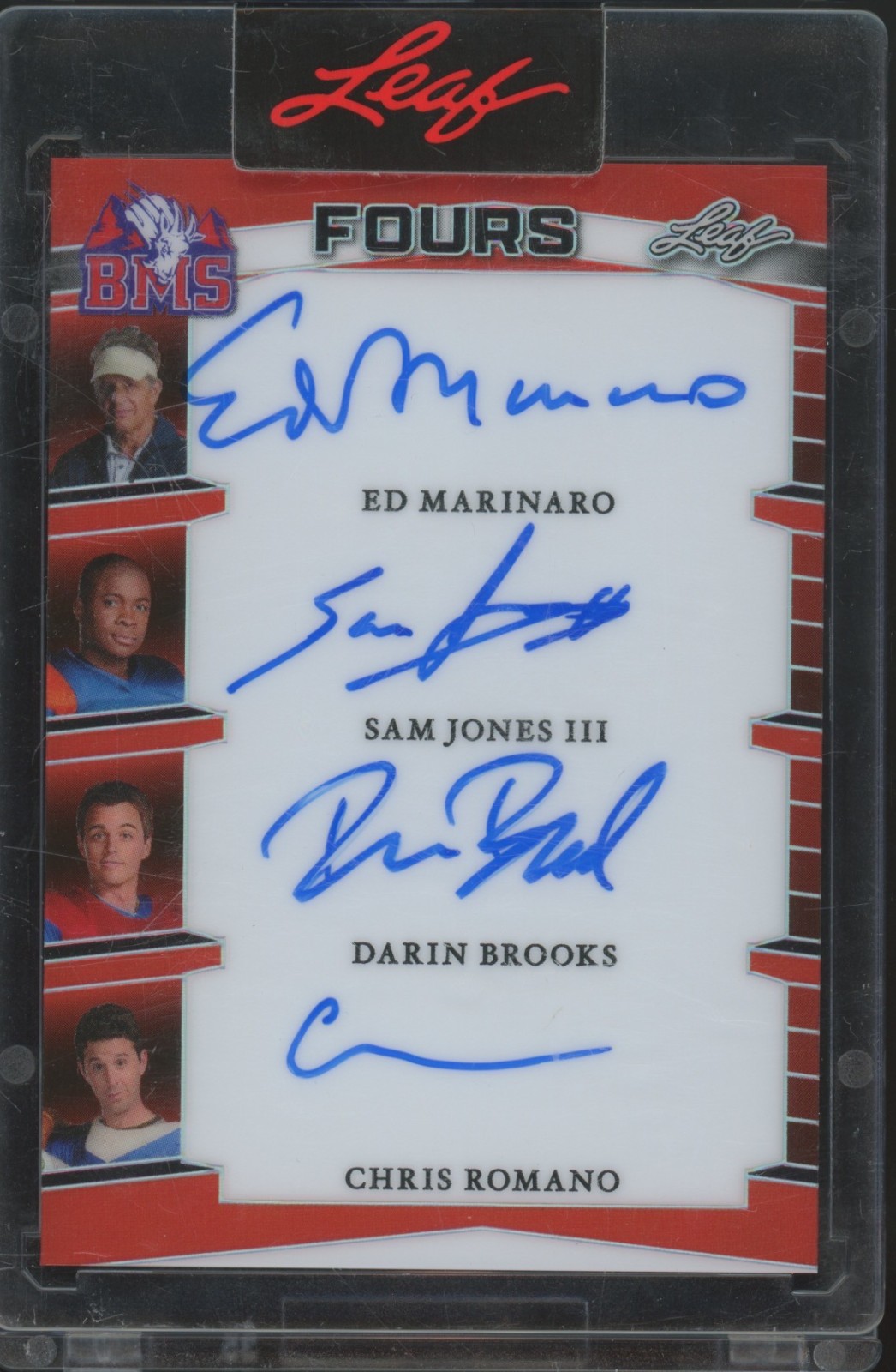 2024 Blue Mountain State Fours Ed Marinaro Sam Jones III Darin Brooks /100 Auto