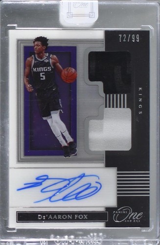 2019-20 Panini One and One - De'Aaron Fox #DJA-DAF