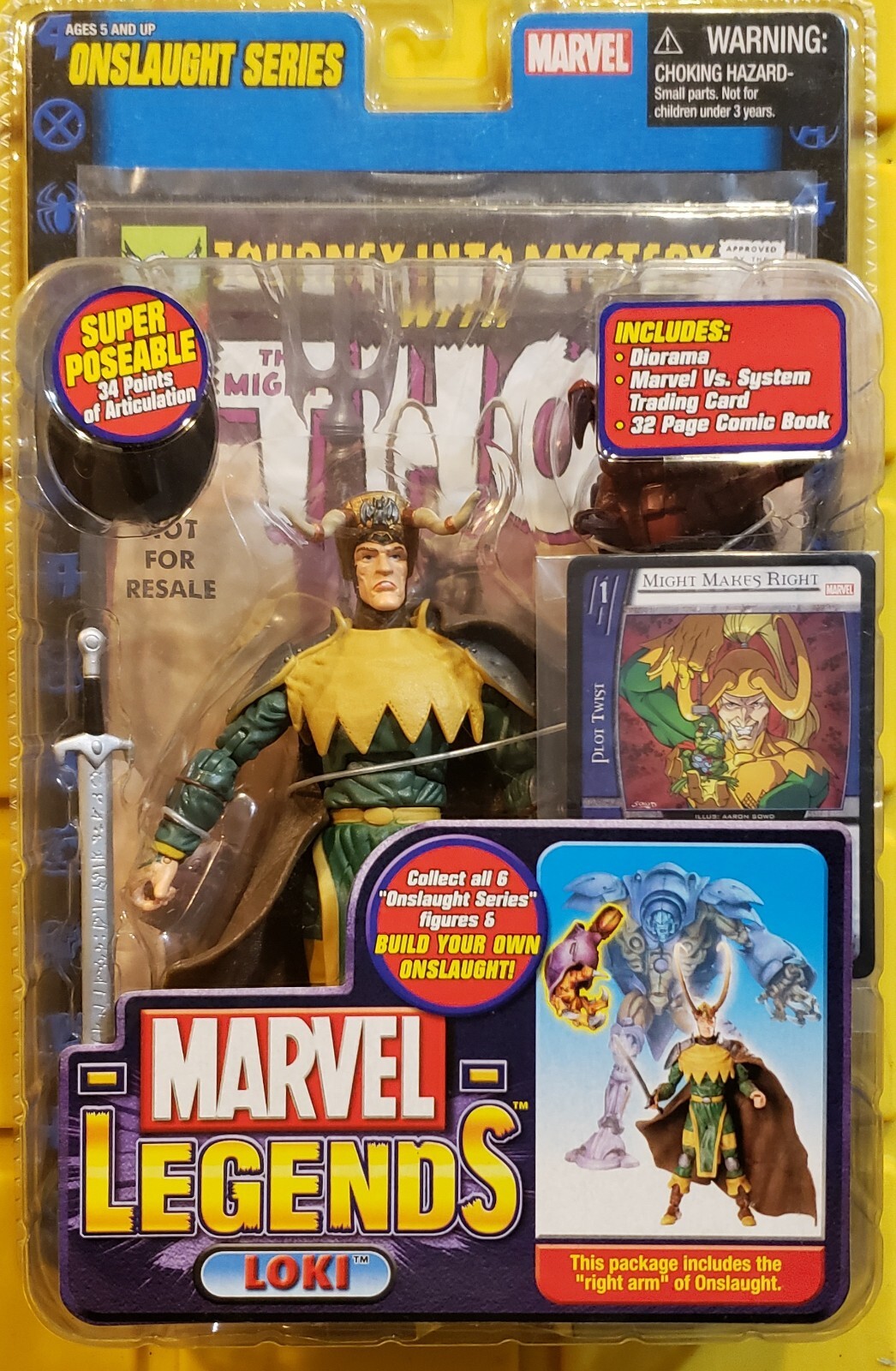 Marvel Legends Loki With Short Horns Figure! Onslaught