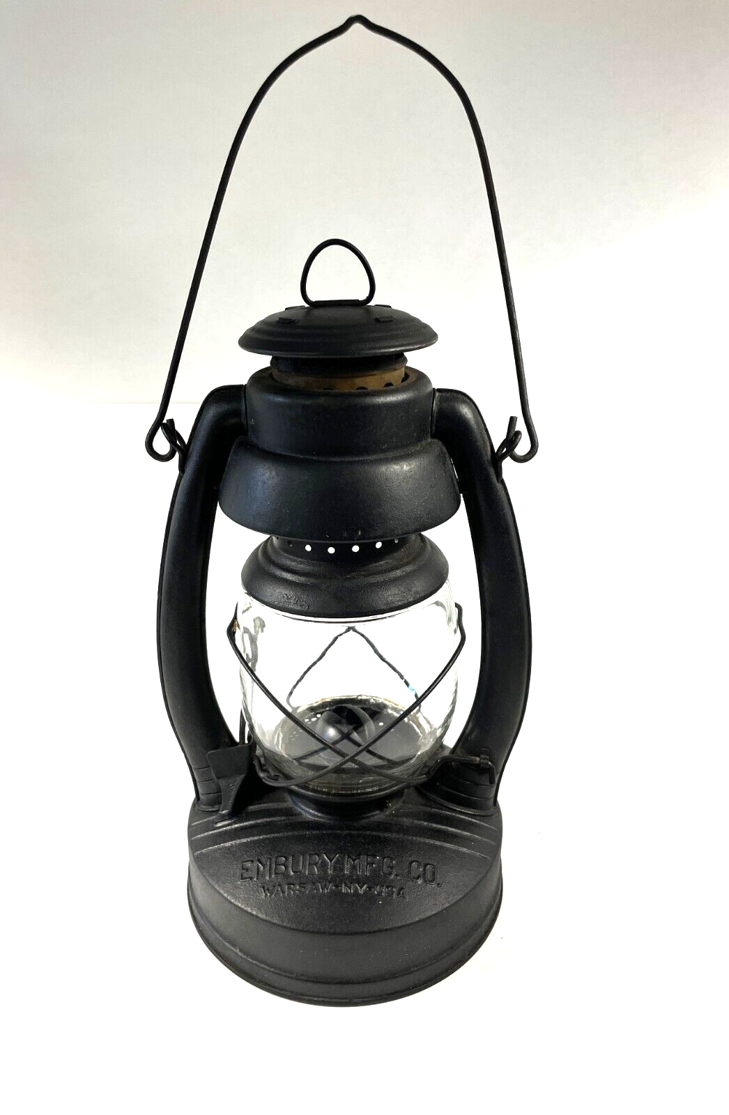 Rare 1940's EMBURY No. 2 Air Pilot Lantern with Glass Globe