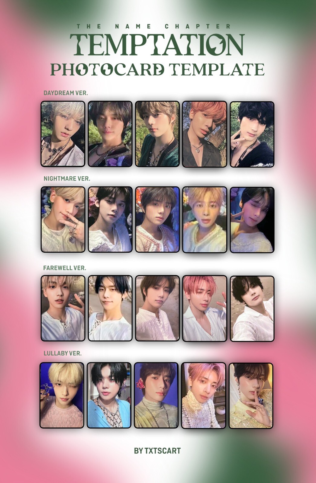 TXT temptation dearmymuse 特典 トレカ コンプセット TXT トレカ