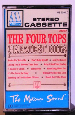 The Four Tops   Greatest Hits - 1988 Motown   MOTC 5209 Cassette Tape, Album