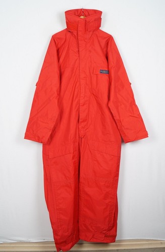 HENRI LLOYD Herren Overall Größe XXL Rot Bri Nylon Full Zip Verdeckte Kapuze