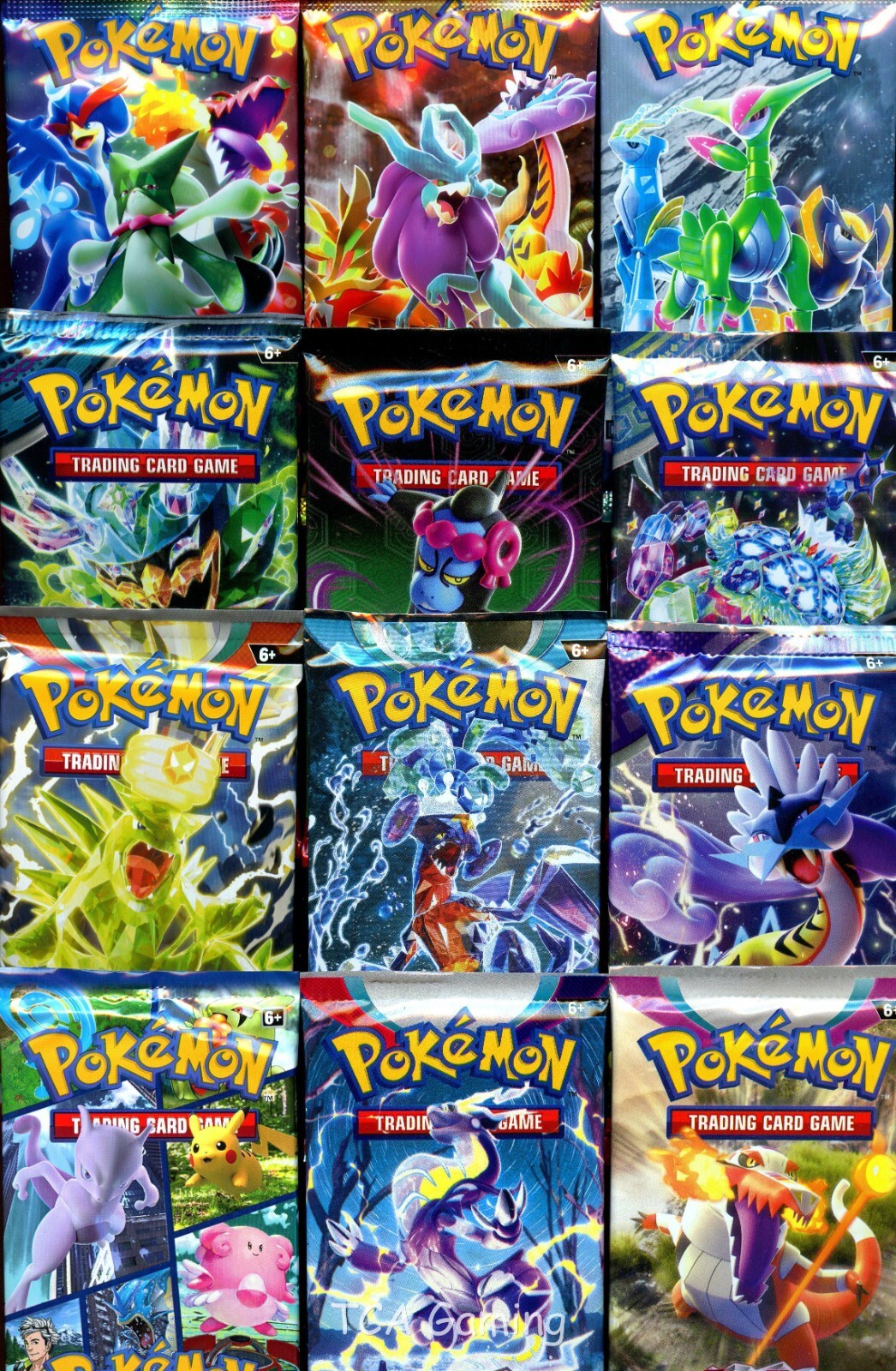 12x Pokemon Booster Pack Lot - AUTHENTIC, UNWEIGHED