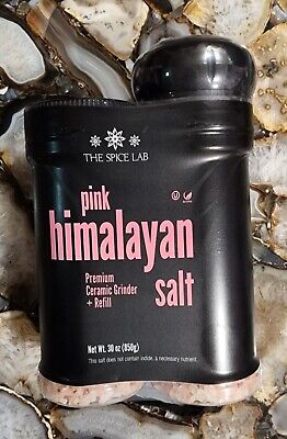 The Spice Lab Himalayan Salt - Coarse XL Grinder With Refill 30 oz - Pink Him...