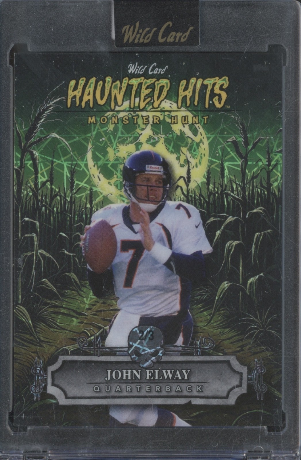 2025 Wild Card Monster Hunt Haunted Hits Green Laser John Elway 2/3