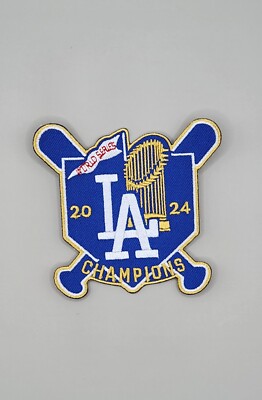 MLB Dodgers 2024 World Series LA Champions Embroidered Iron-on Patch -3.5''