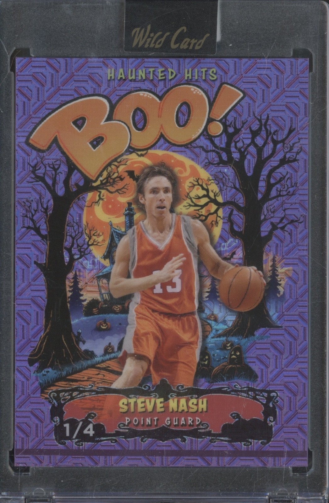2025 Wild Card Haunted Hits Boo! Purple Mojo Steve Nash 1/4
