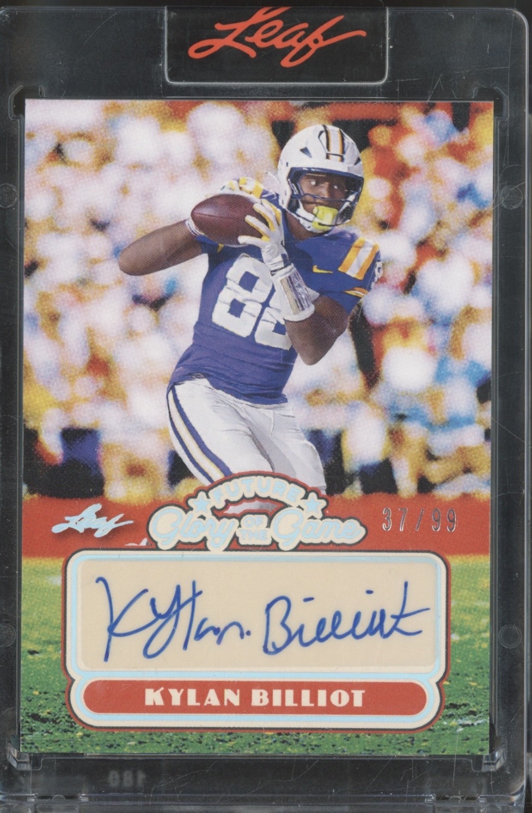 2025 Leaf Future Glory Of The Game Silver Kylan Billiot Auto RC Rookie 37/99