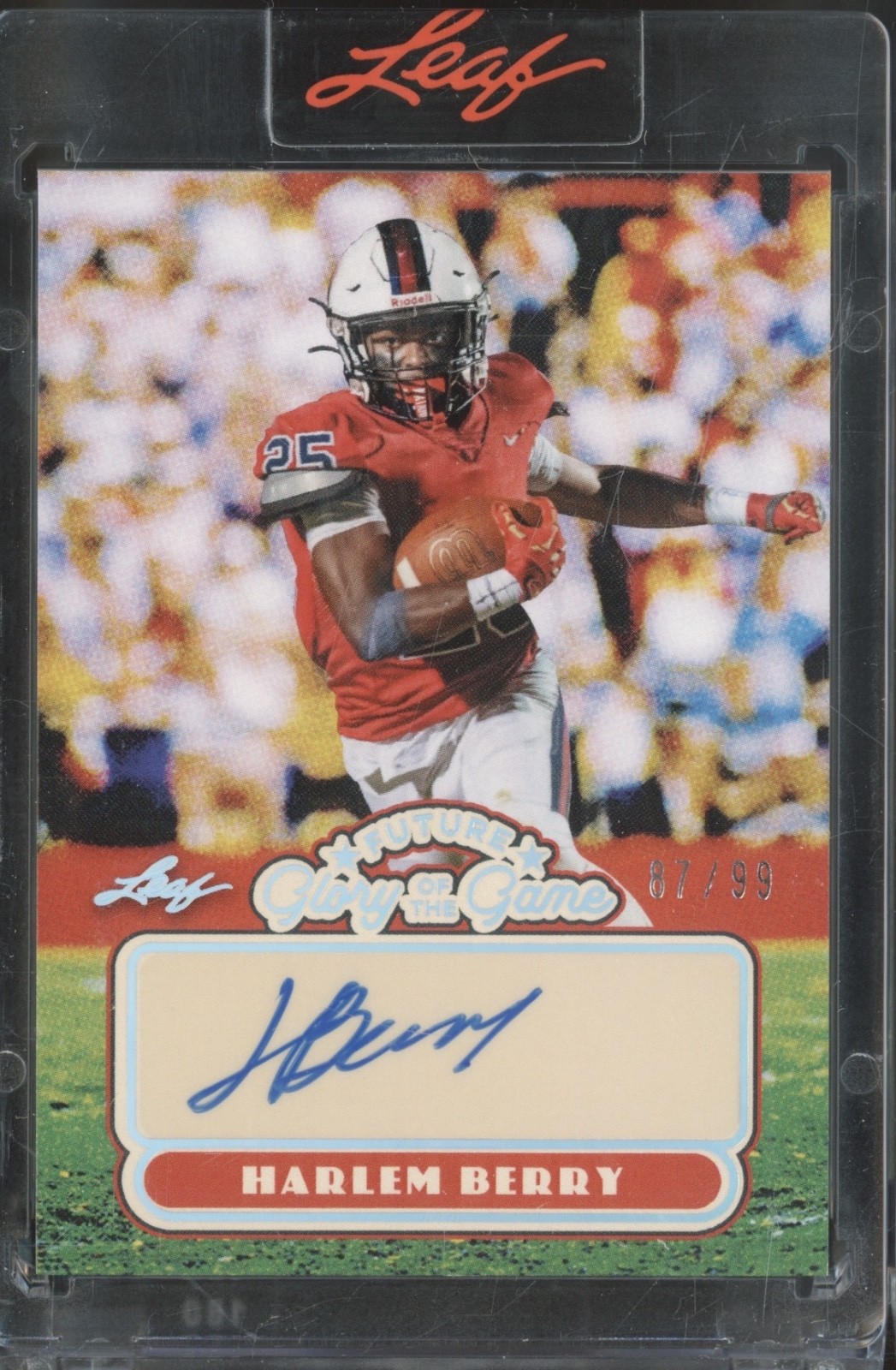 2025 Leaf Future Glory Of The Game Silver Harlem Berry Auto RC Rookie 87/99