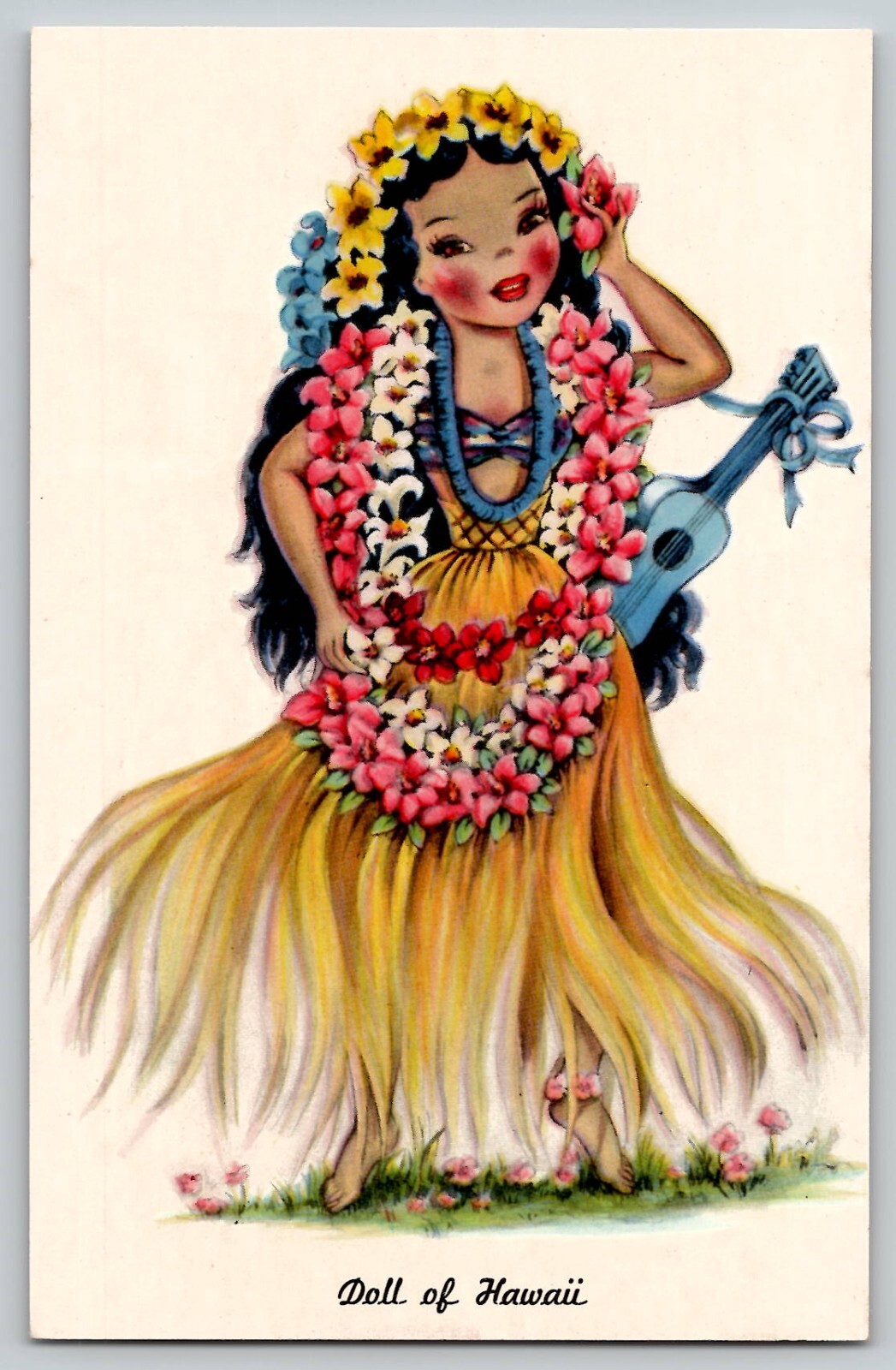 Dolls of Many Lands Hawaii Hawaiian Hula Girl Tichnor Gloss