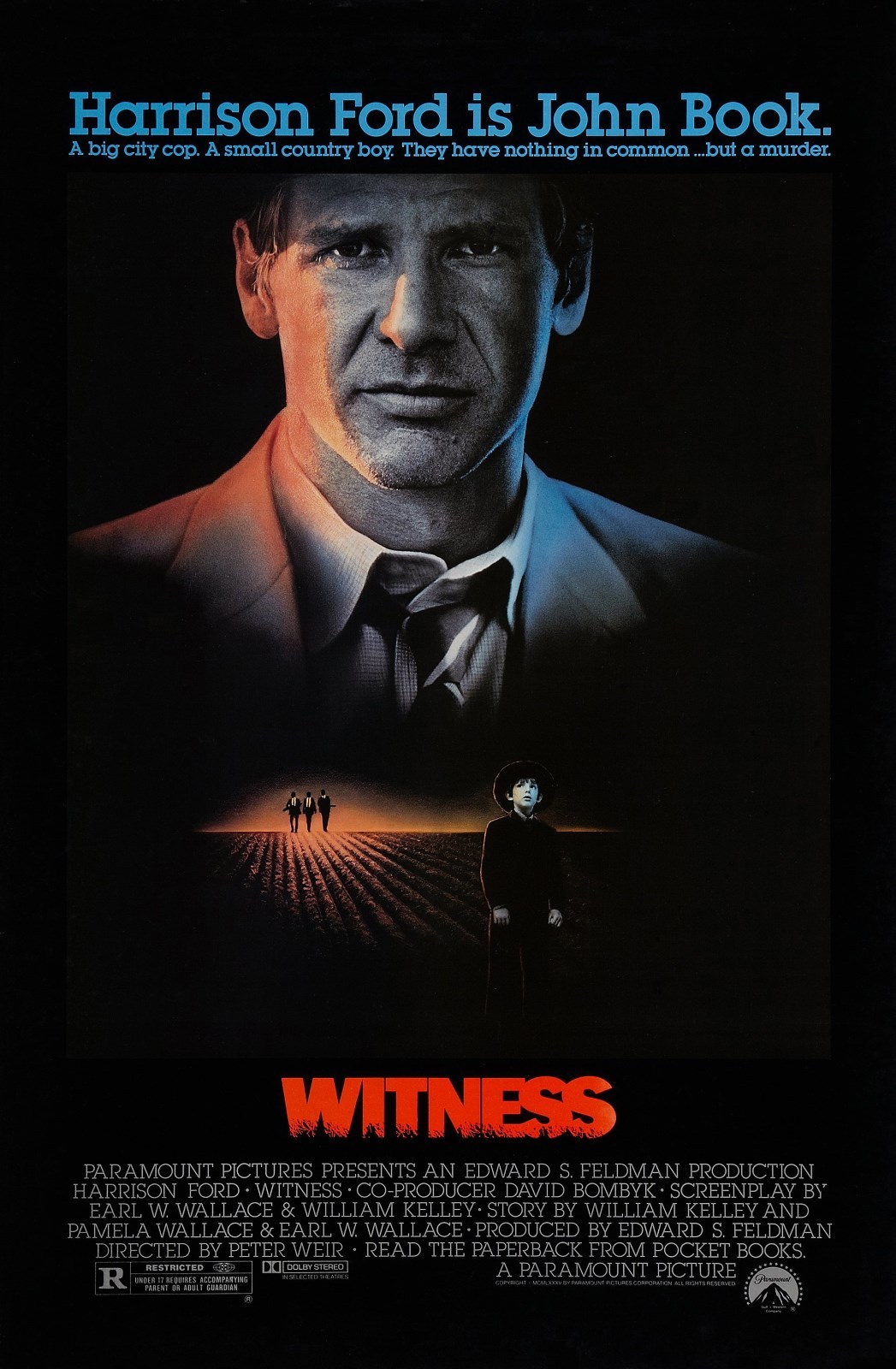 WITNESS (1985) ORIGINAL MOVIE POSTER - ROLLED | eBay