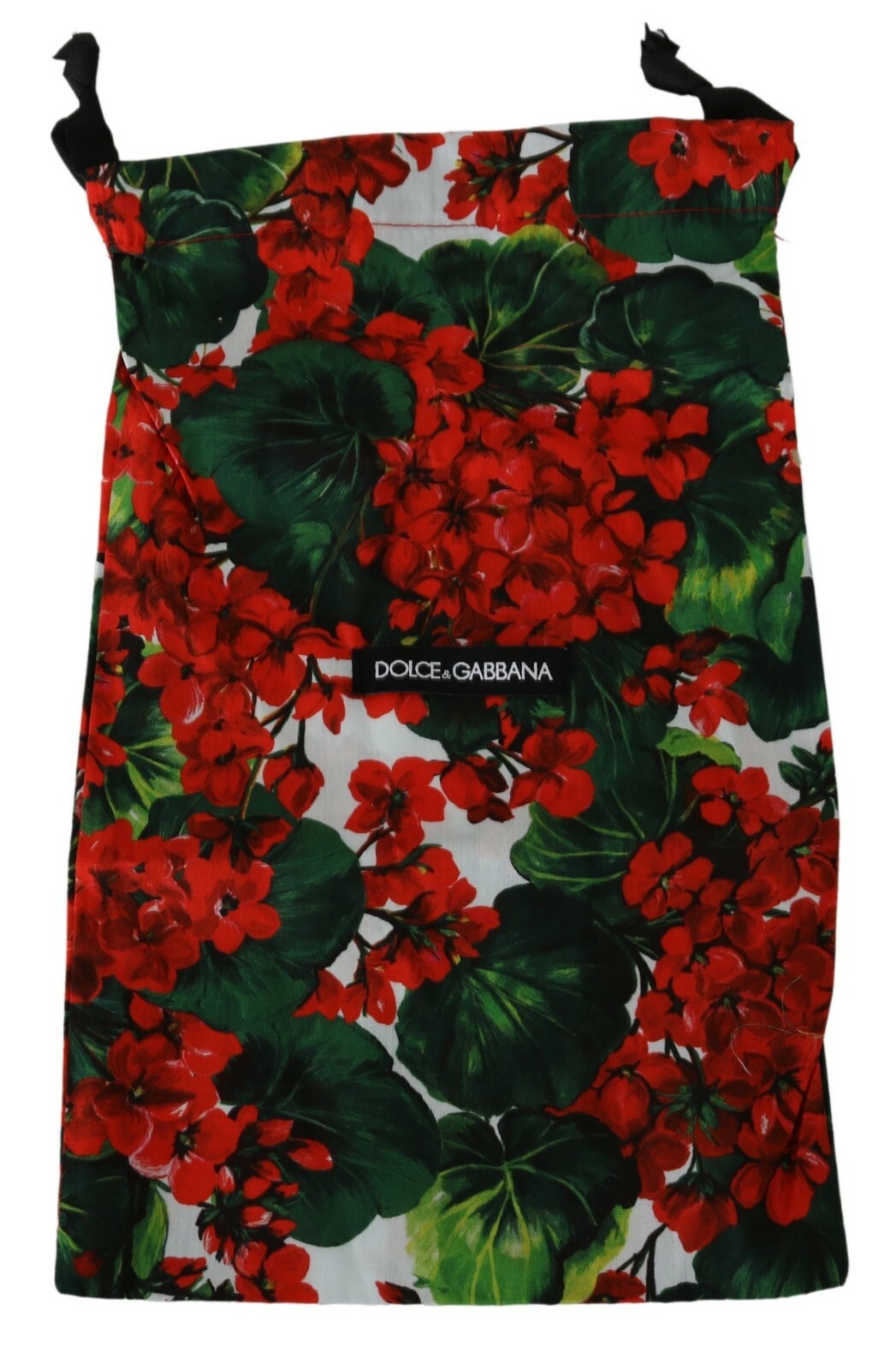 DOLCE & GABBANA Сумка-пылесборник Разноцветная сумка для обуви на шнурке с цветочным принтом 33 x 20 см