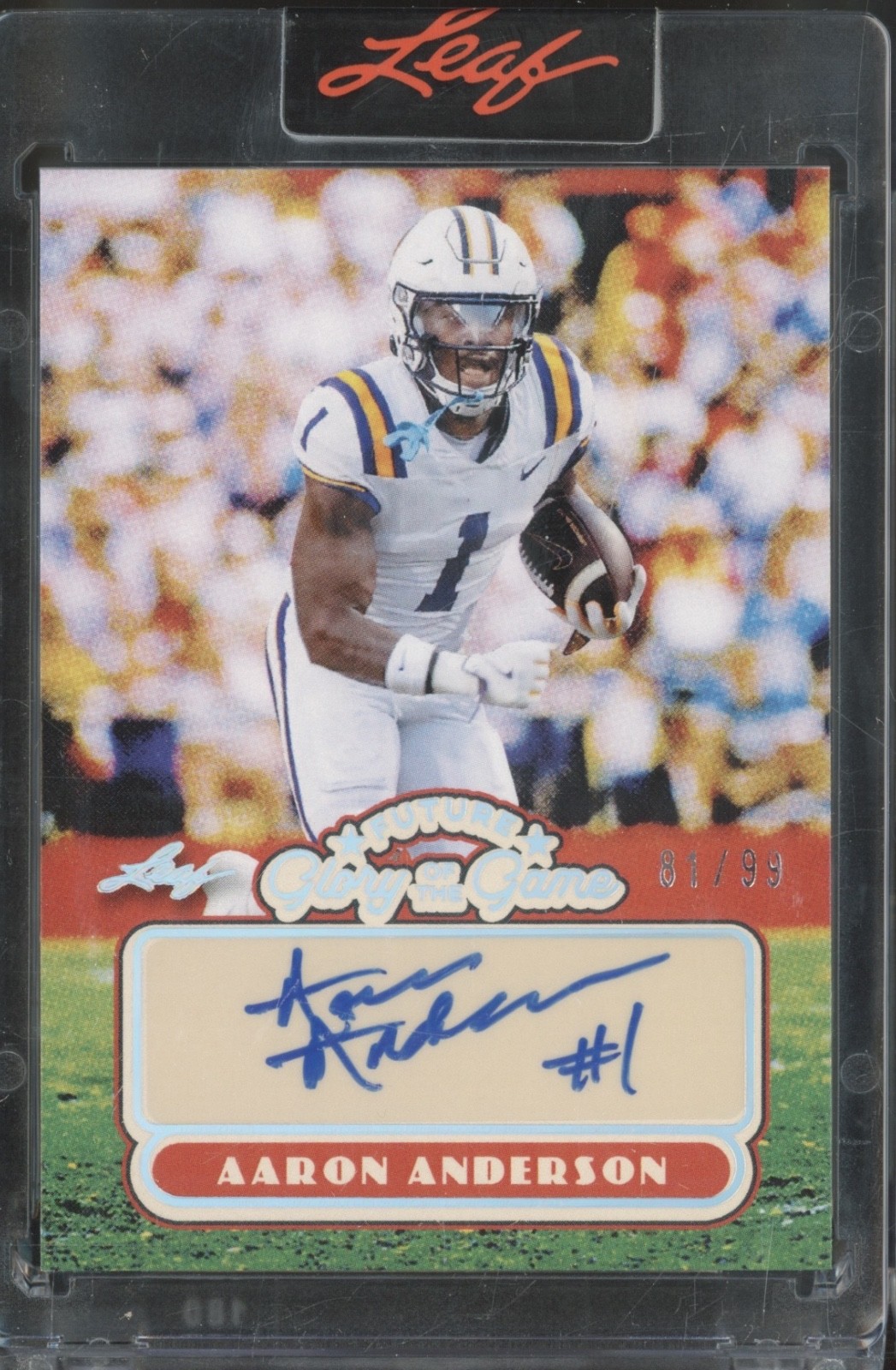 2025 Leaf Future Glory Of The Game Silver Aaron Anderson Auto RC 81/99
