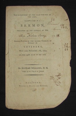 Nathan Williams / BLESSEDNESS OF THE DEAD WHO DIE IN THE LORD ILLUSTRATED 1st ed