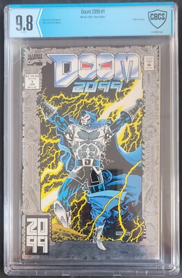 Doom 2099 #1 Marvel Comics 1993 Silver Foil Cover! CBCS NM/MT 9.8!