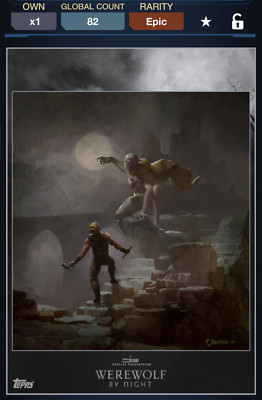 Topps Marvel Collect! Vampire 2022 Werewolf By Night Concept Art EPIC | DIGITAL