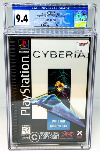 Cyberia - PS1 - Long Box - CGC 9.4 C+ Sealed Graded Video