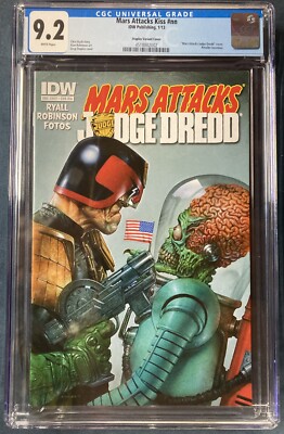 Mars Attacks Judge Dredd / KISS CGC 9.2 RARE VHTF IDW COMICS Retailer