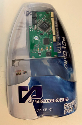 Serial ATA PCI Card NEW by CP Technologies Easy Plug and Play