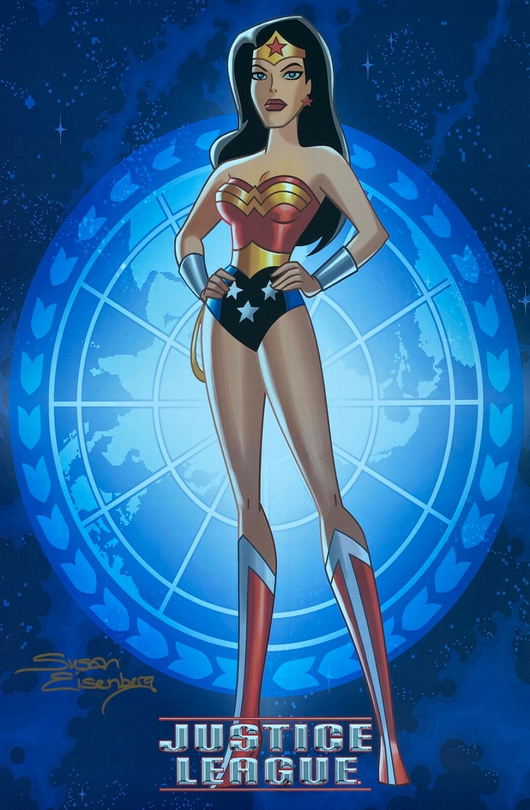 BRUCE TIMM style JUSTICE LEAGUE art print PROMO Wonder Woman