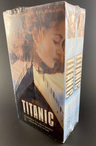 New TITANIC VHS Video THX Factory Sealed 2 Tape Box Set 1997 Academy Award