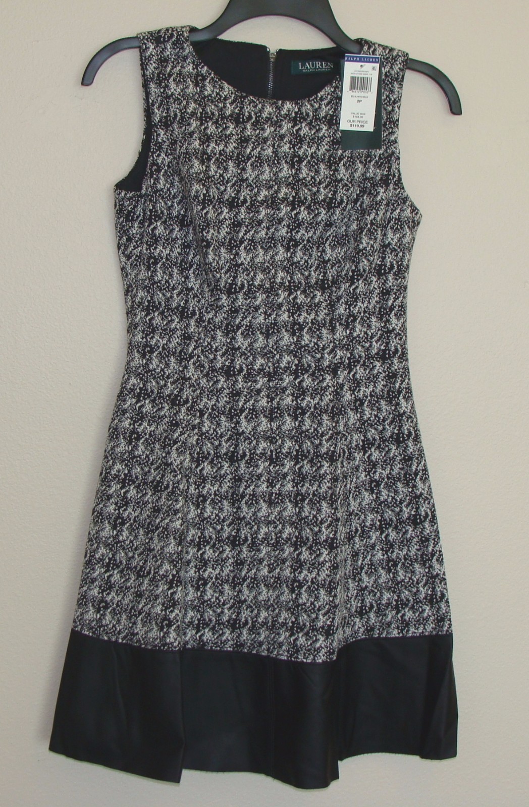 ワンピース Ralph Lauren FW25 KNIT-DRESSES (211972699 002) NWT Polo Ralph Lauren Women's Two Tone Knit Dress Size 2P