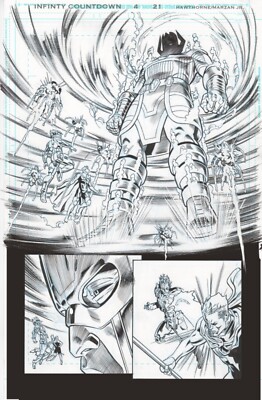 INFINITY COUNTDOWN Marvel Comics #4 pg 121 art Hawthorne/Marzan Jr. Galactus!