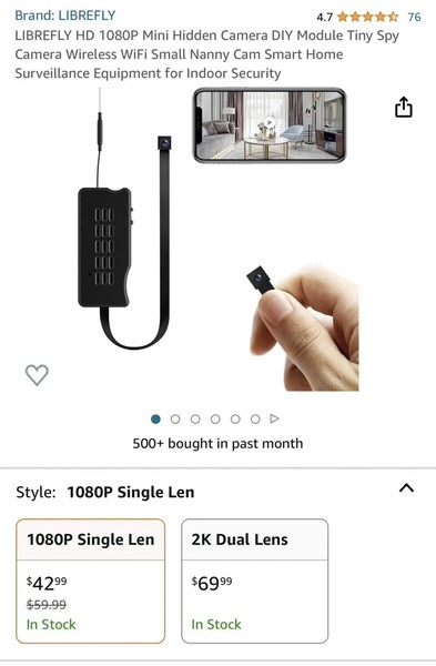 Hidden Camera Spy mini Camera WiFi Wireless Micro Camera with Motion Detection - Image 8