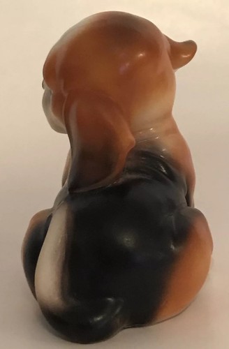 Josef Originals Beagle Figurine Dog Brown White Whimsical with Label 2.75