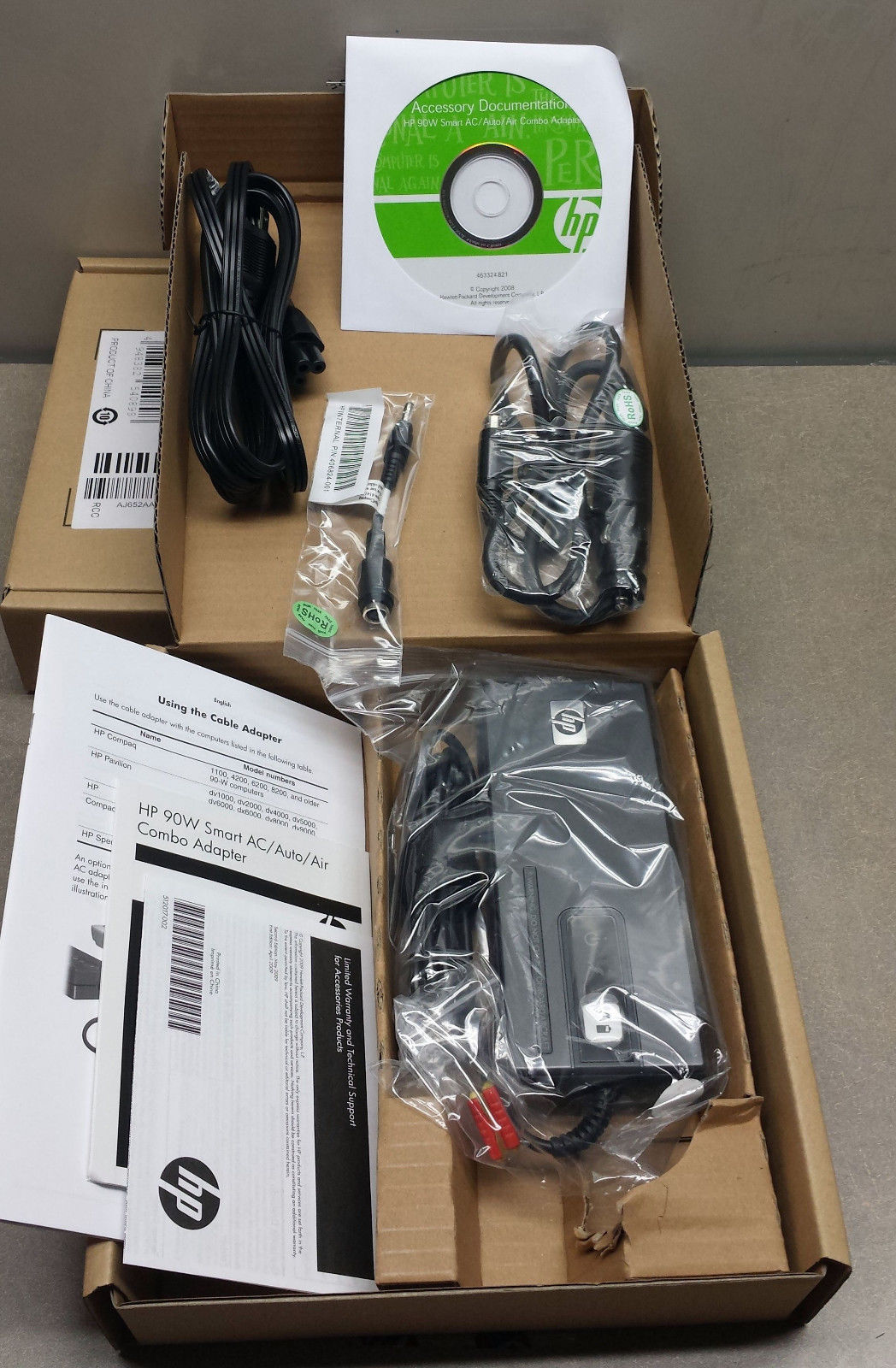 Portátil Alimentación AC y DC Adaptadores/cargadores para HP EliteBook