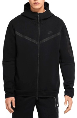 

Мужская толстовка с молнией во всю длину Nike Sportswear Black/Black (CU4489 010)