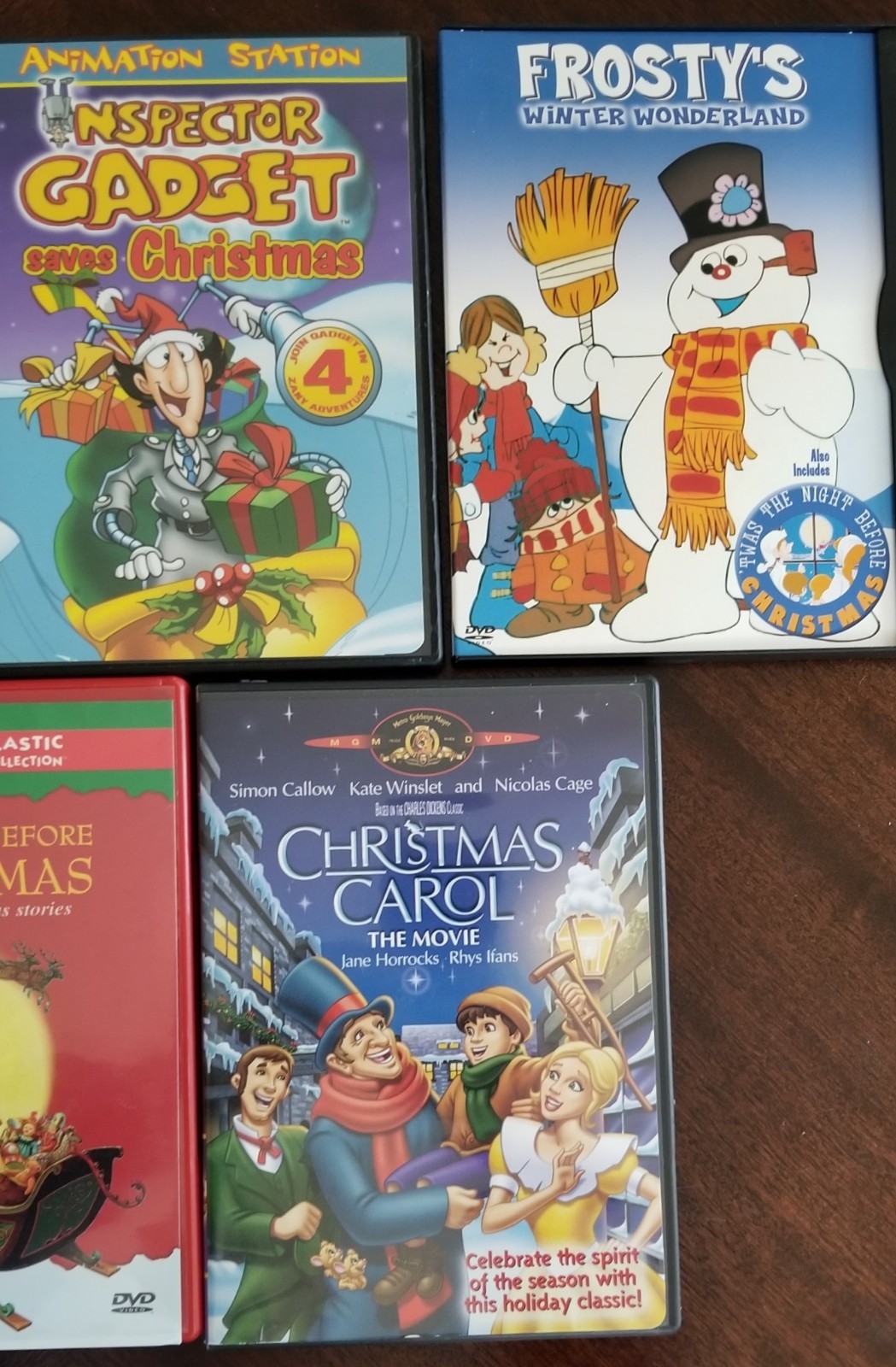 Lot of 7 Children's DVDs My Little Pony, Frosty, Inspector Gadget, The Grinch