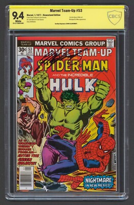 Marvel Team-Up #53 CBCS 9.4 NM Signed Chris Claremont 1977 Marvel Comics