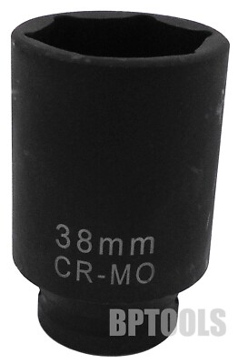 38mm Deep Impact Spindle Socket 1/2'' Drive 6 Point Axle Nut Socket Remover CR-MO
