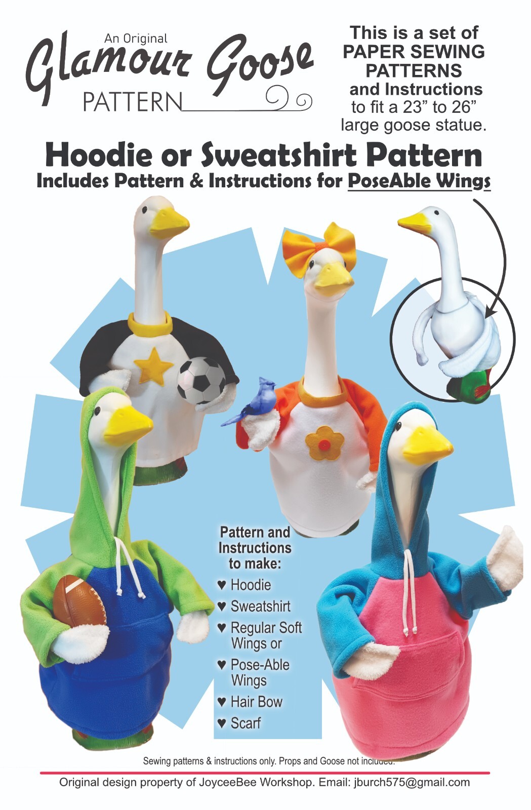 Printable Goose Clothes Patterns - $ 57.JPG