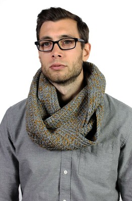 Bmc Headwear - Infinity Scarf -   The Suspense - Grey/yellow