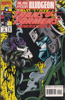 Transformers Generation 2 #5 - Megatron As Hamlet Cover - High Grade