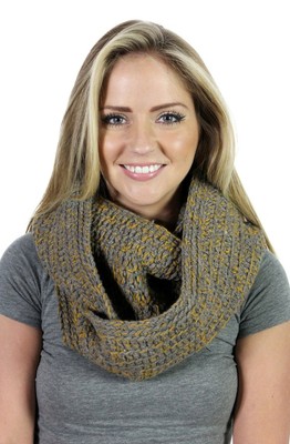 Bmc Headwear - Infinity Scarf -   The Suspense - Grey/yellow