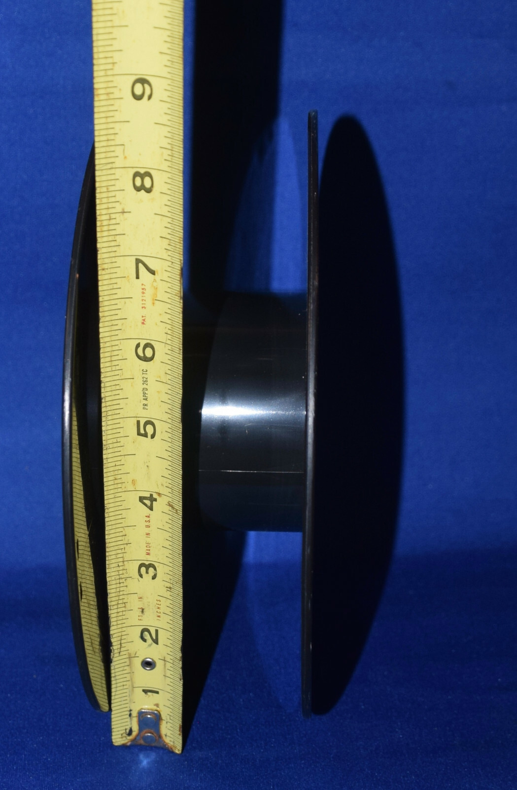 EMPTY LARGE BLACK PLASTIC SPOOL FOR WIRE ROPE CABLE CRAFTS CHRISTMAS LIGHTS